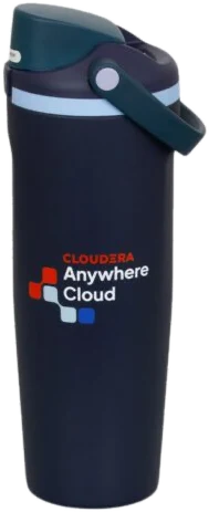 Owala FreeSip Sway bottle with Anywhere Cloud logo